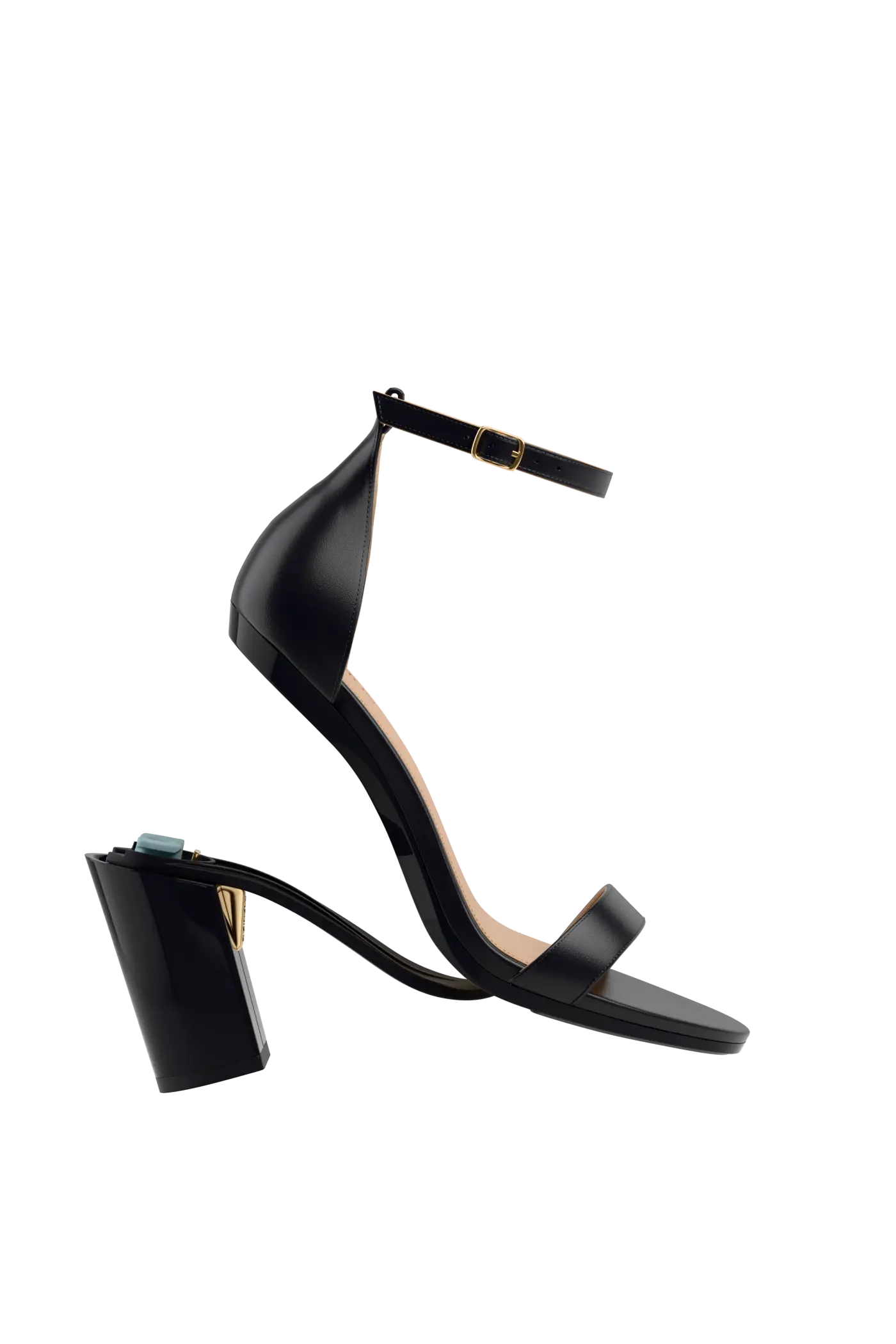 Pashion Footwear The Pashionista 4" Block Convertible Heel, Alternate, color, Coal Leather