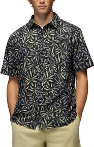 prAna Hybridizer Short Sleeve Performance Button-Up Shirt