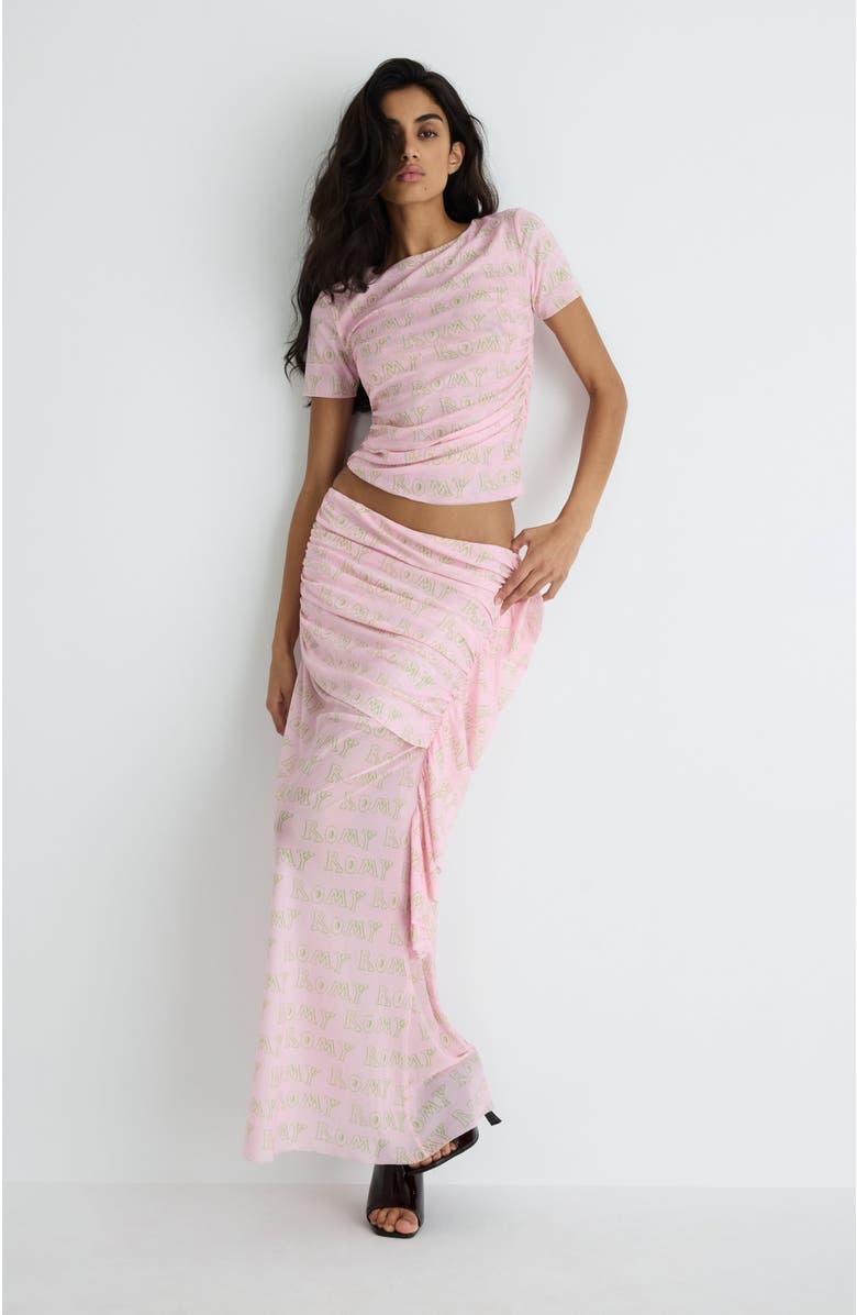 Romy Echo Top, Alternate, color, Pink Print