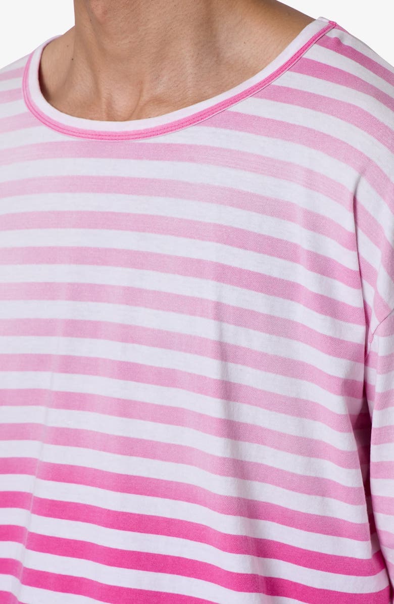 mnml Faded Stripe Long Sleeve T-Shirt, Alternate, color, Pink/ White