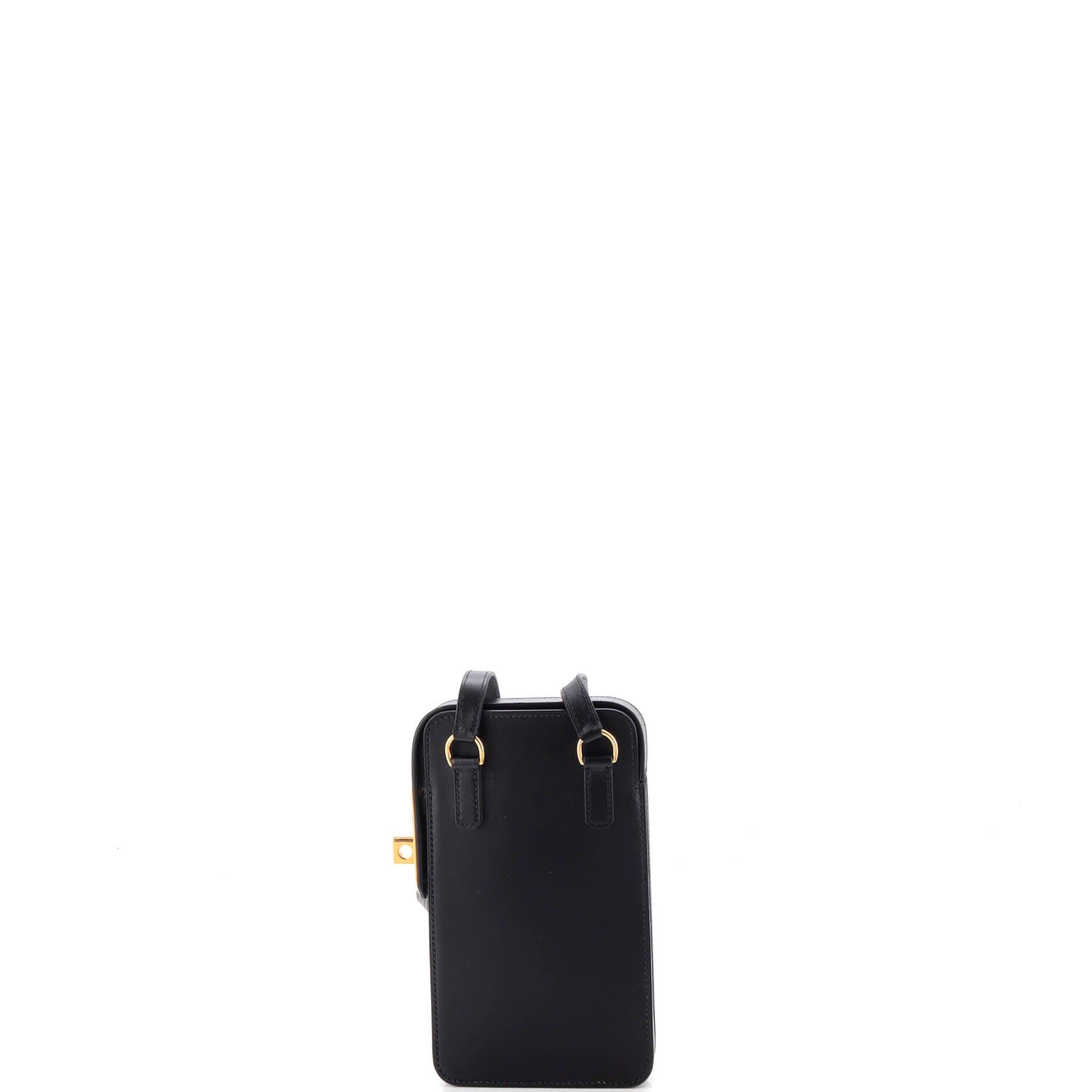 Hac a Box Phone Case Tadelakt, Alternate, color, Black