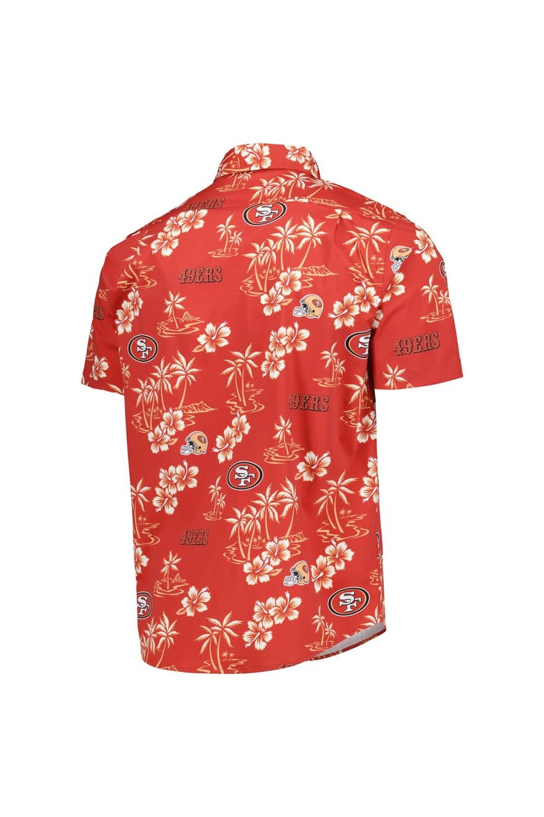 Men's Reyn Spooner Scarlet San Francisco 49ers Kekai Button-Up Shirt, Alternate, color, Scarlet