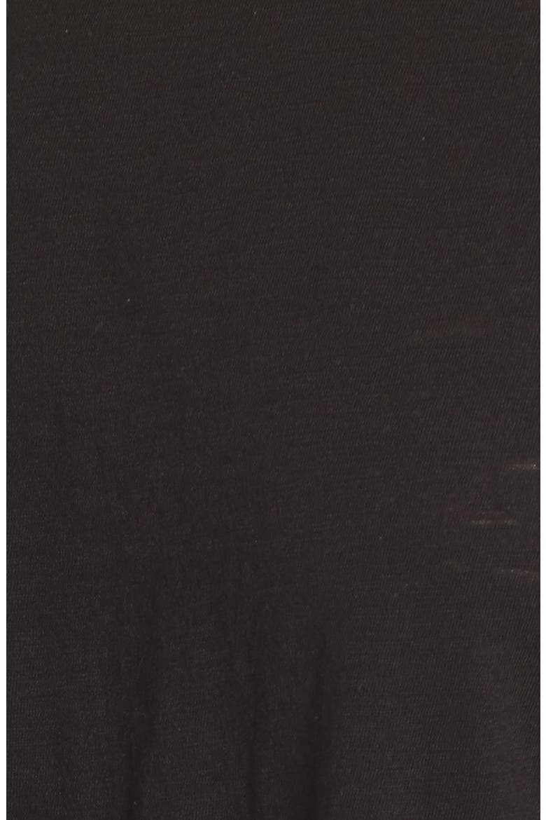 Twist Front Cold Shoulder Tee, Alternate, color, BLACK
