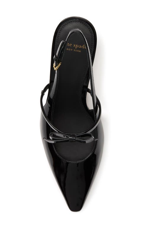 Kate Spade New York Carolina Pointed Toe Slingback Mary Jane Pump In Black
