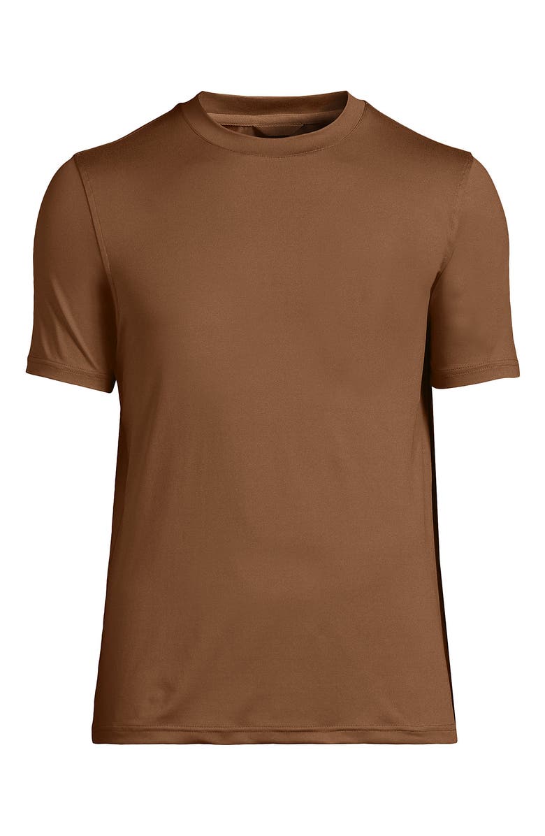 Lands' End Short Sleeve Cooling Performance Tee, Alternate, color, Maple Toffee