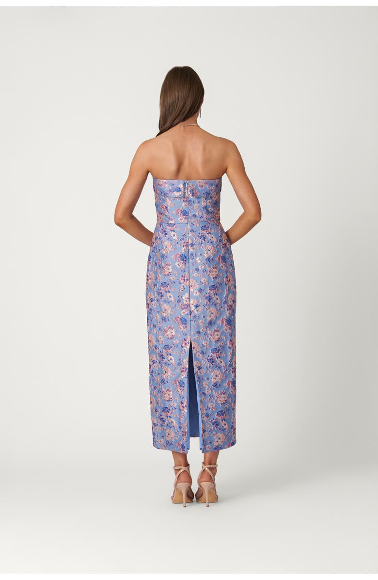 Shoshanna Midnight Jacquard Callie Dress, Alternate, color, Lilac Multi