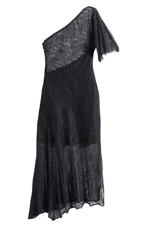 One-Shoulder Lace Dress