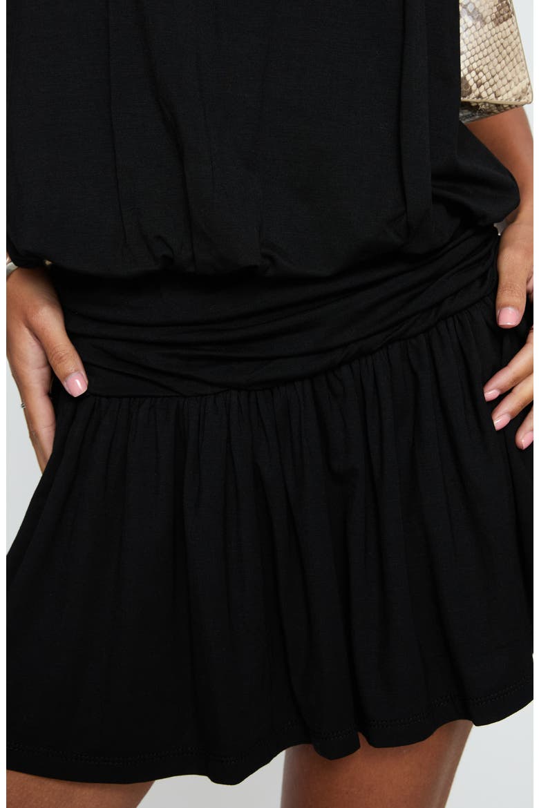 Lealeia Halter Minidress, Alternate, color, BLACK