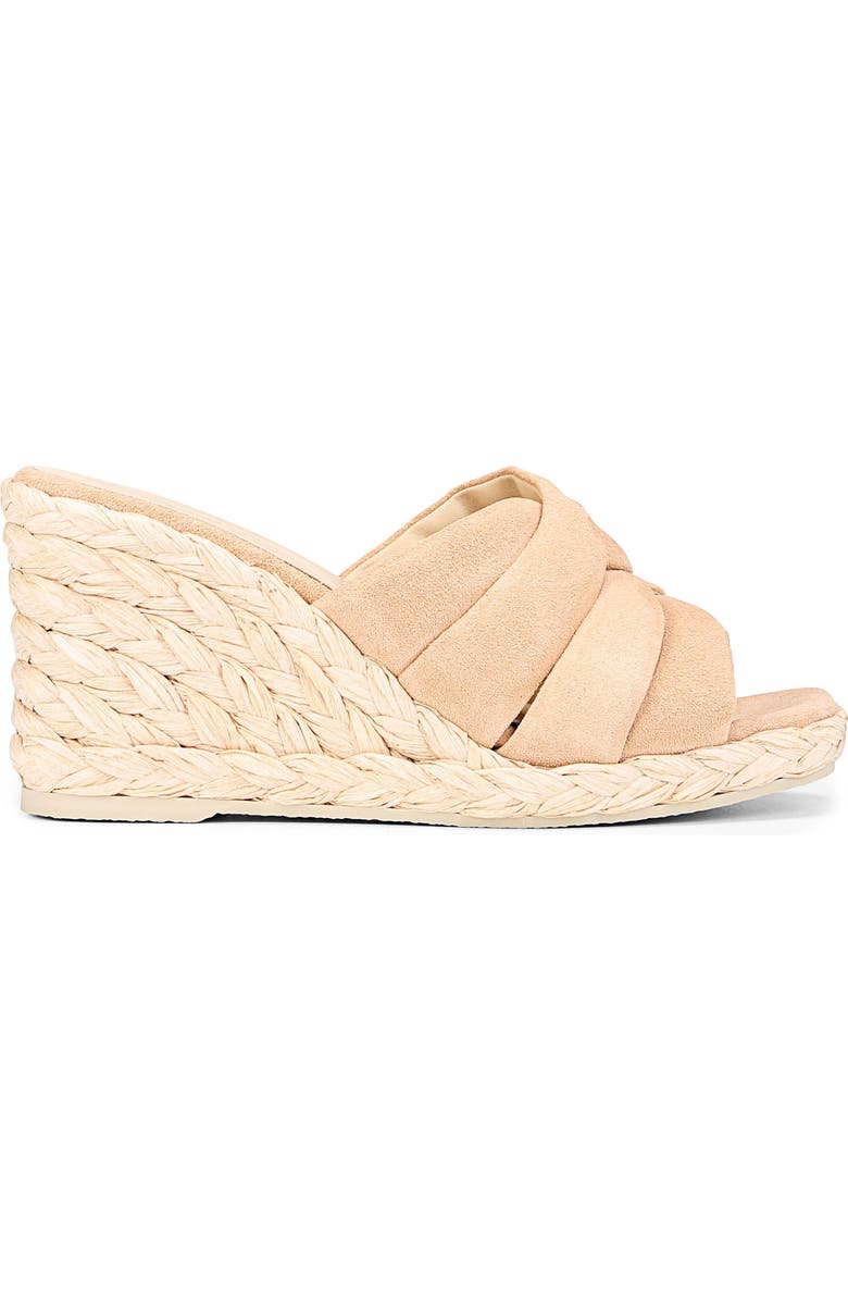 Vince Gilian Espadrille Wedge Slide Sandal, Alternate, color, Blonde