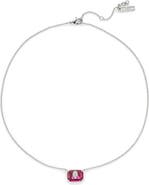 Kurt Geiger London Emerald Cut Pendant Necklace