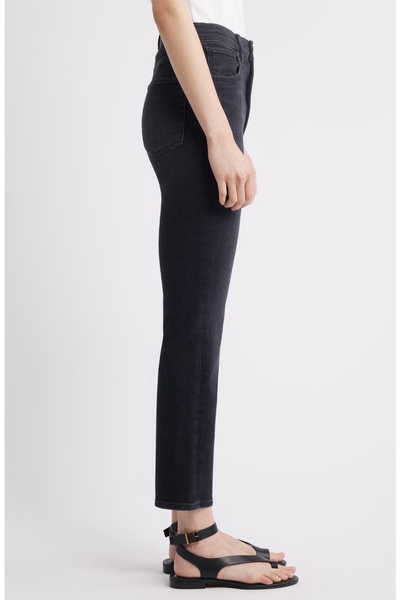 The Pencil Crop High Waist Ankle Slim Straight Leg Jeans, Alternate, color, ULTRA