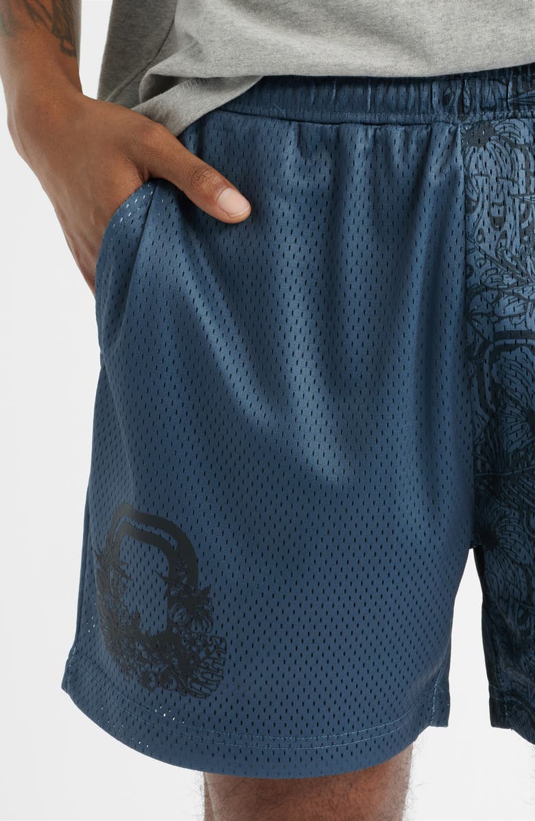 OVERTIME Summer Mesh Shorts, Alternate, color, Black