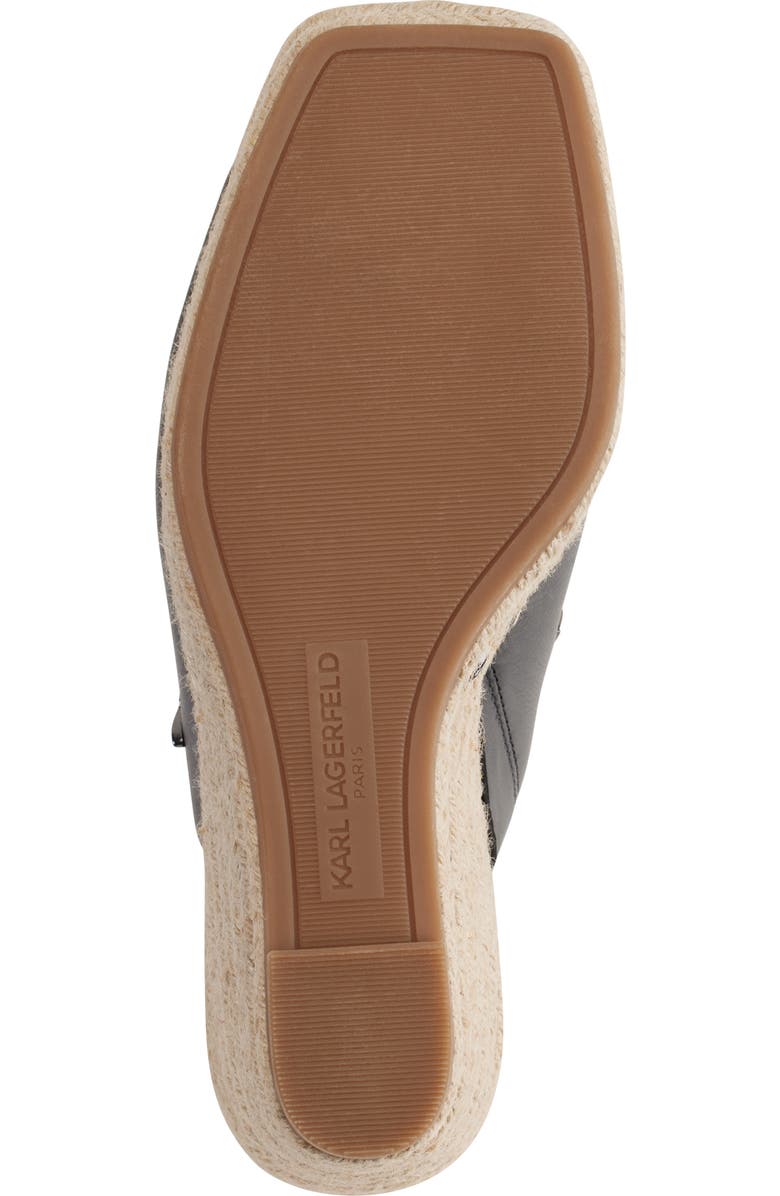 KARL LAGERFELD PARIS Corissa Pin Espadrille Platform Slide Sandal, Alternate, color,