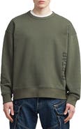 G-STAR Sprayed 89 Loose Organic Cotton Crewneck Sweatshirt