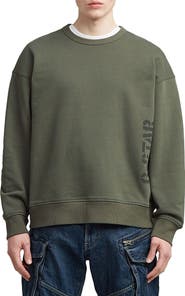 G-STAR Sprayed 89 Loose Organic Cotton Crewneck Sweatshirt