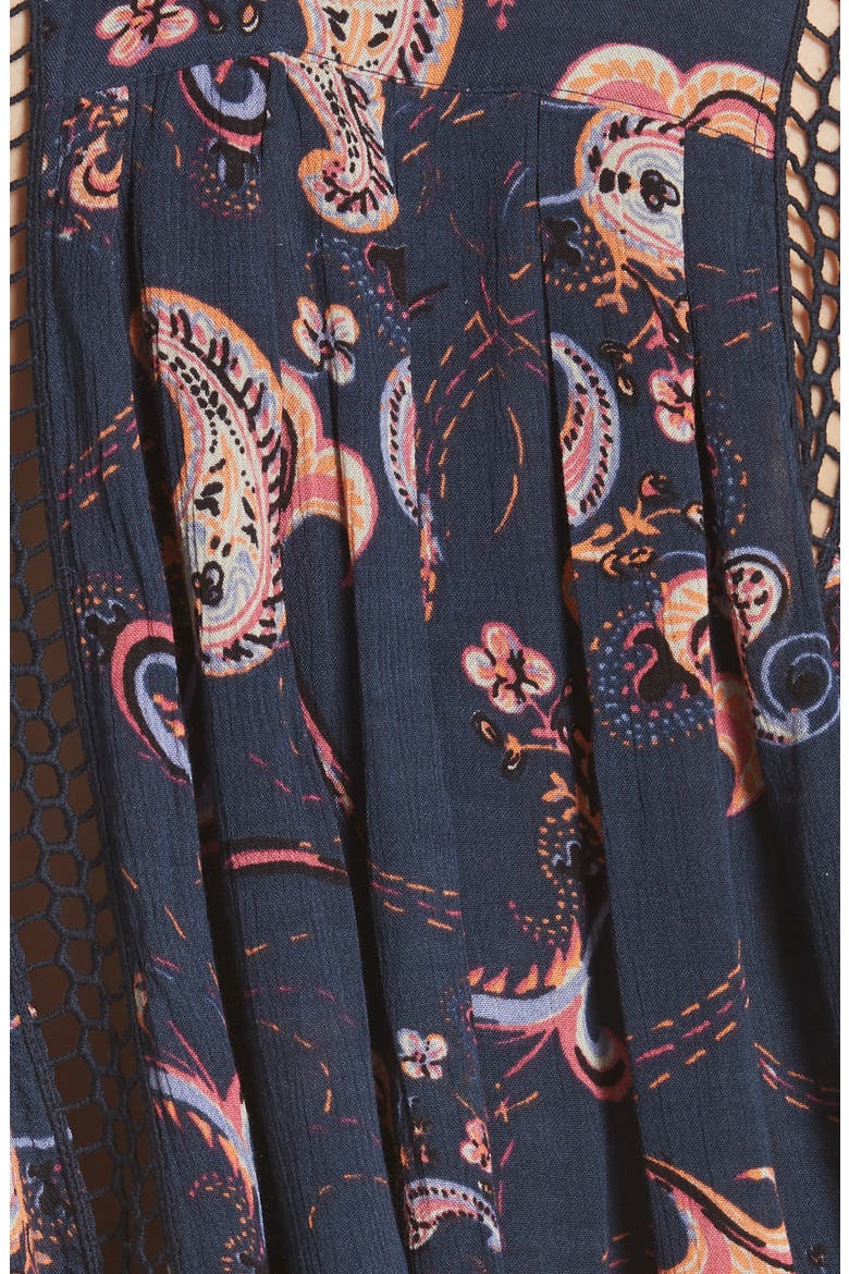 Just the Two of Us Floral Tunic, Alternate, color, BLUE