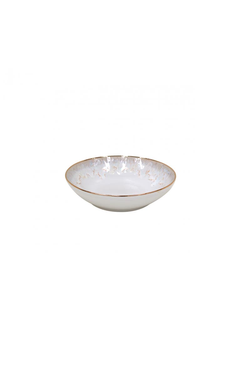 Taormina Set/6 pasta bowls, Main, color, White & gold