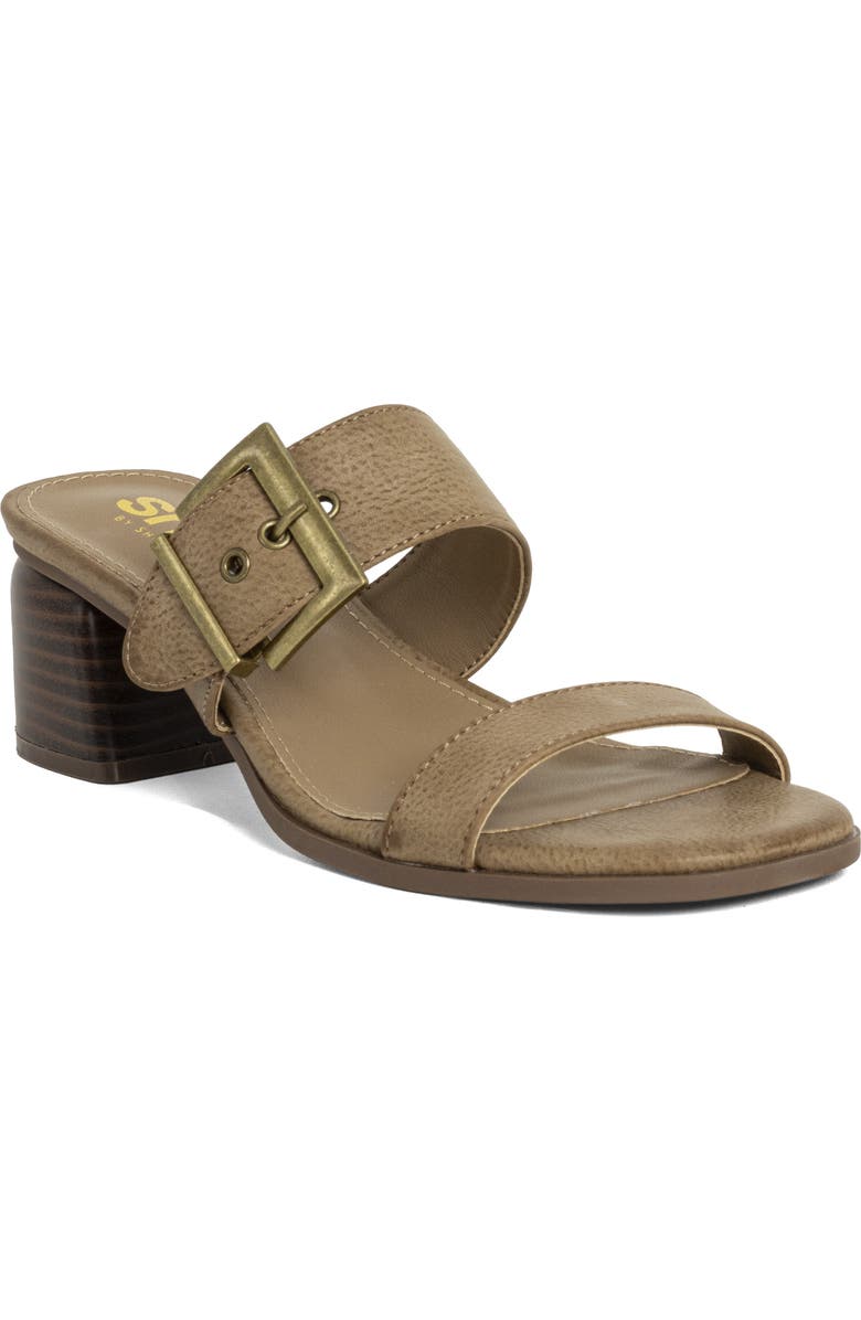 SHUSHOP Eden Slide Sandal, Main, color, Taupe