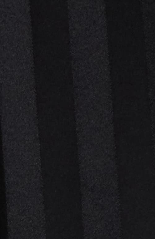 Lunya Stripe Washable Silk Button-up Short Pajamas In Black