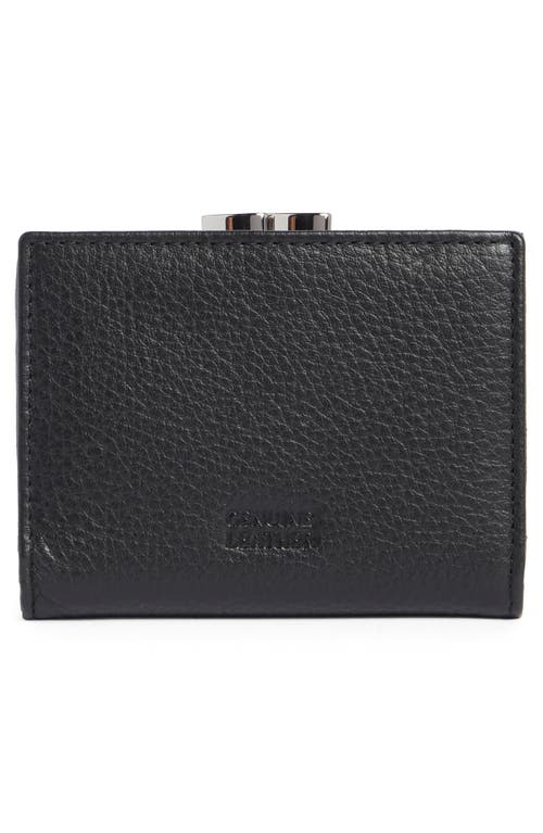 Mundi Small Leather Goods Soho Frenchie Clutch In Black