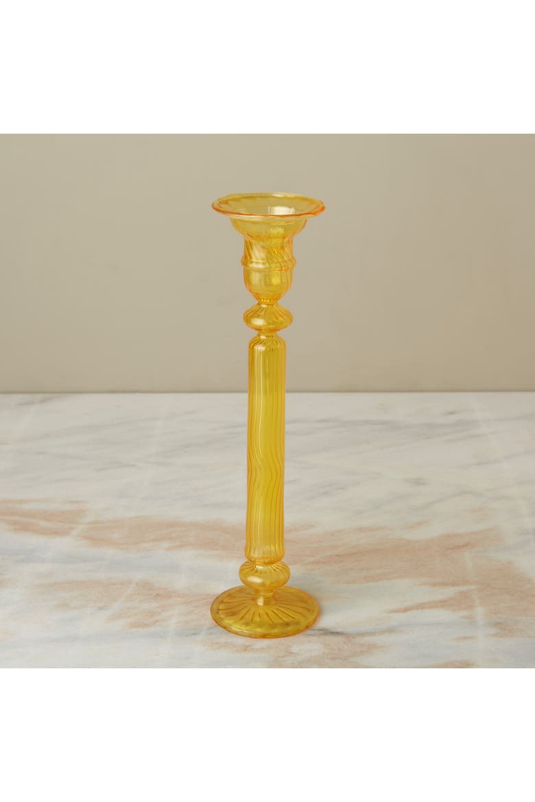 Nalia Daffodil Candlestick, Alternate, color, Daffodil