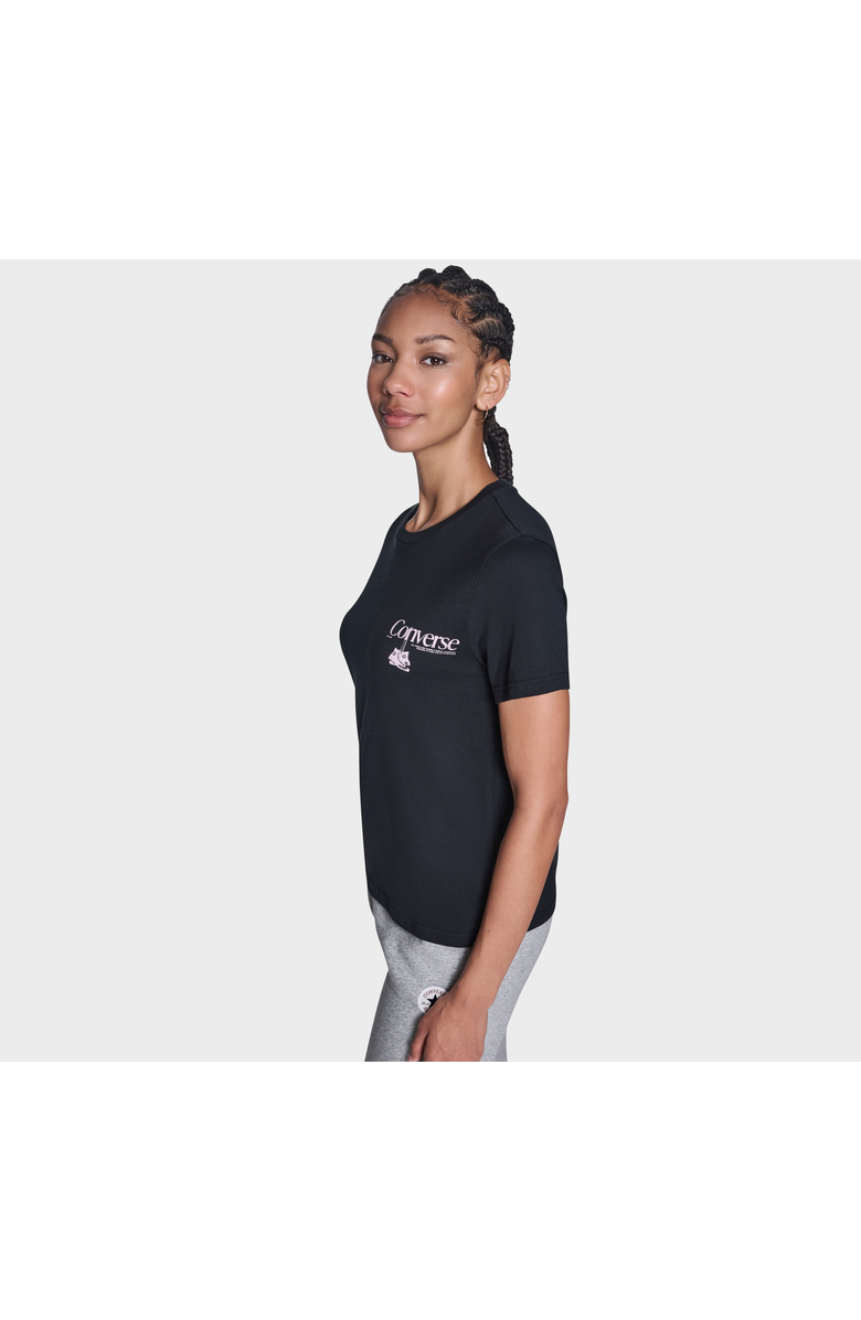 Converse Women's Hanging Shoes T-Shirt, Alternate, color, Converse Black