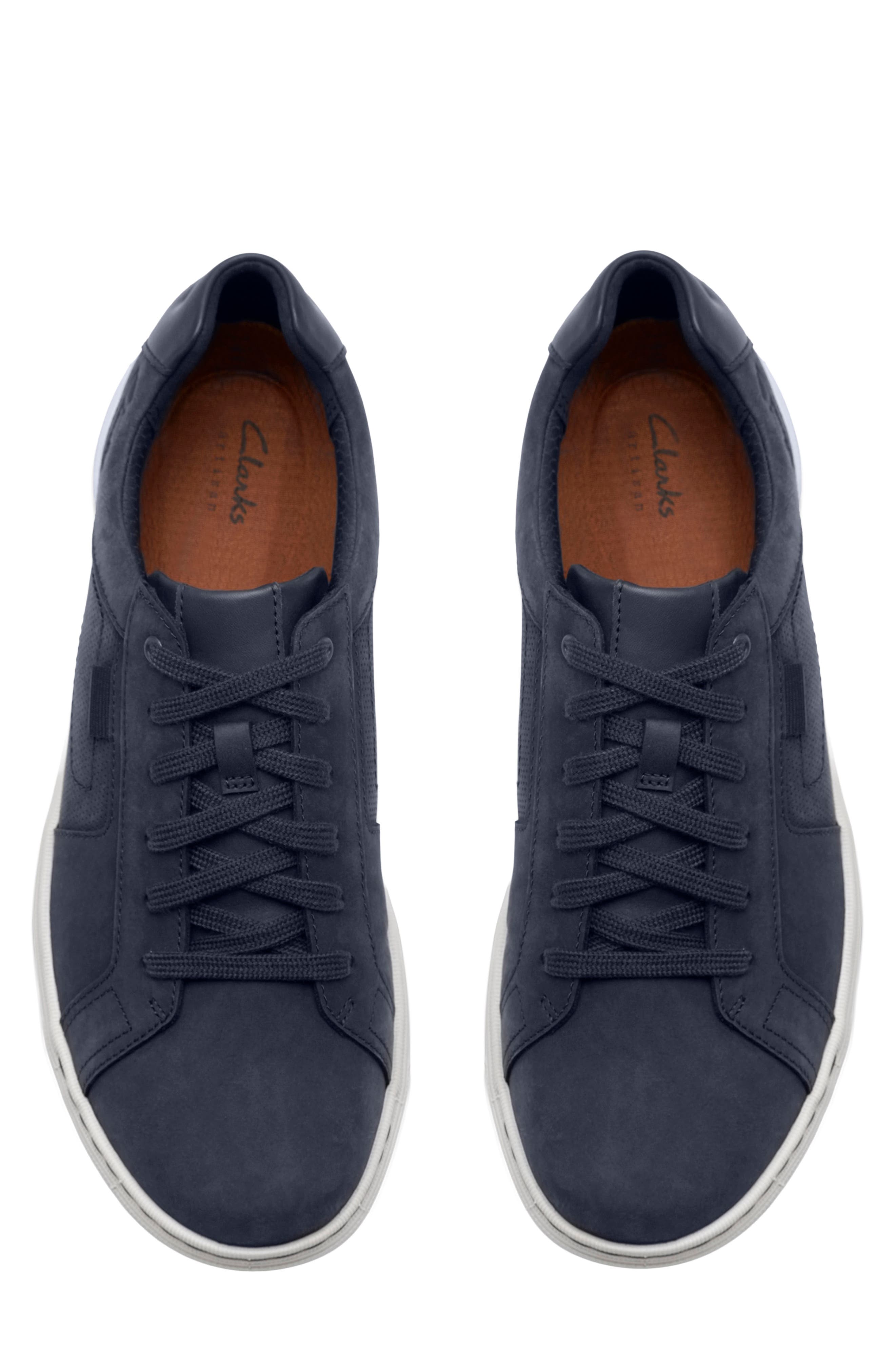 Clarks<sup>®</sup> Mapstone Sneaker, Alternate, color, Navy Nubuck