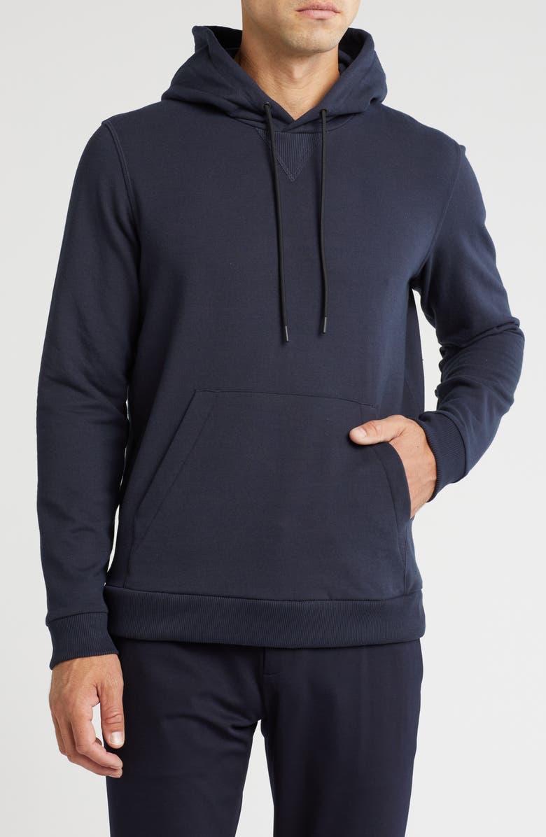 Theory Essential Relaxed Fit Hoodie, Main, color, Baltic