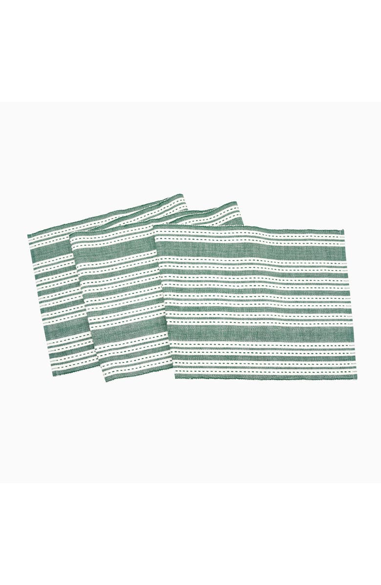 C&F Home Warner Emerald Dining Table Runner, Alternate, color, Green