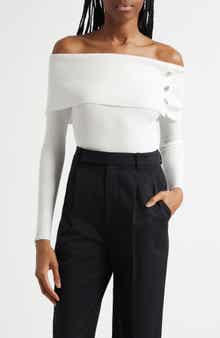 The Imani Off the Shoulder Rib Sweater
