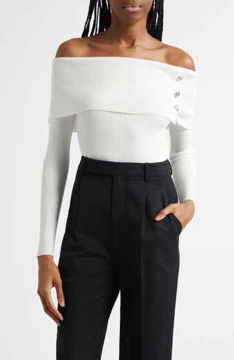 The Imani Off the Shoulder Rib Sweater