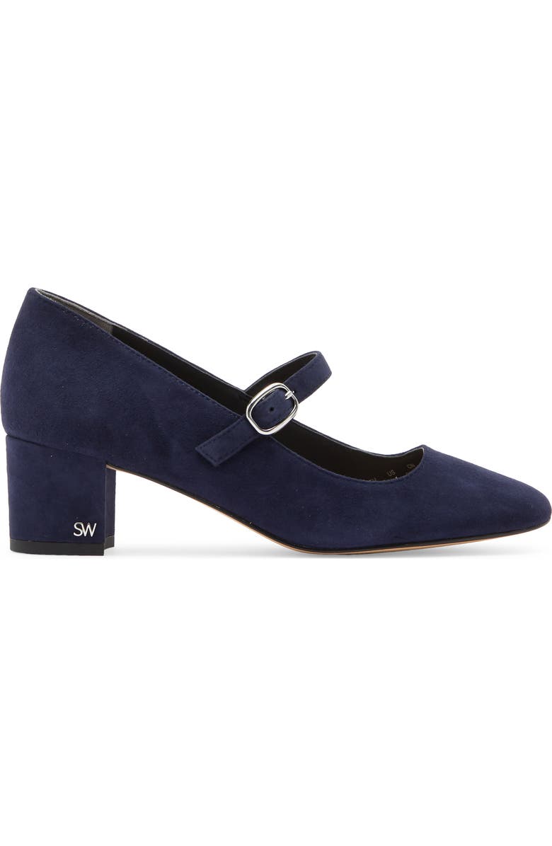 Stuart Weitzman Louise 50 Mary Jane, Alternate, color, Nice Blue