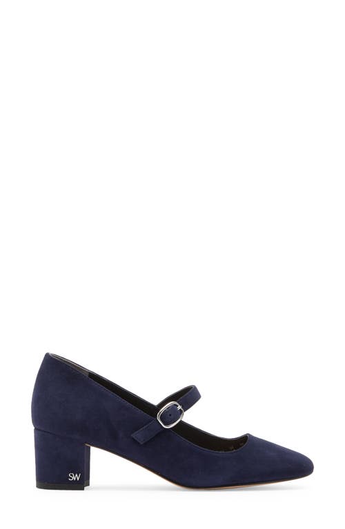 Stuart Weitzman Gabby 45 Mary Jane The Sw Outlet In Navy Blue