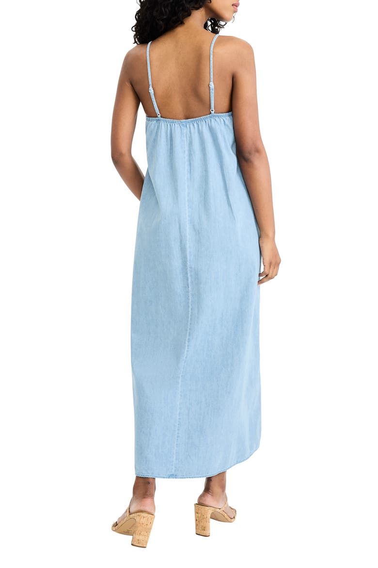 Keyhole Midi Dress, Alternate, color, LIGHT WASH