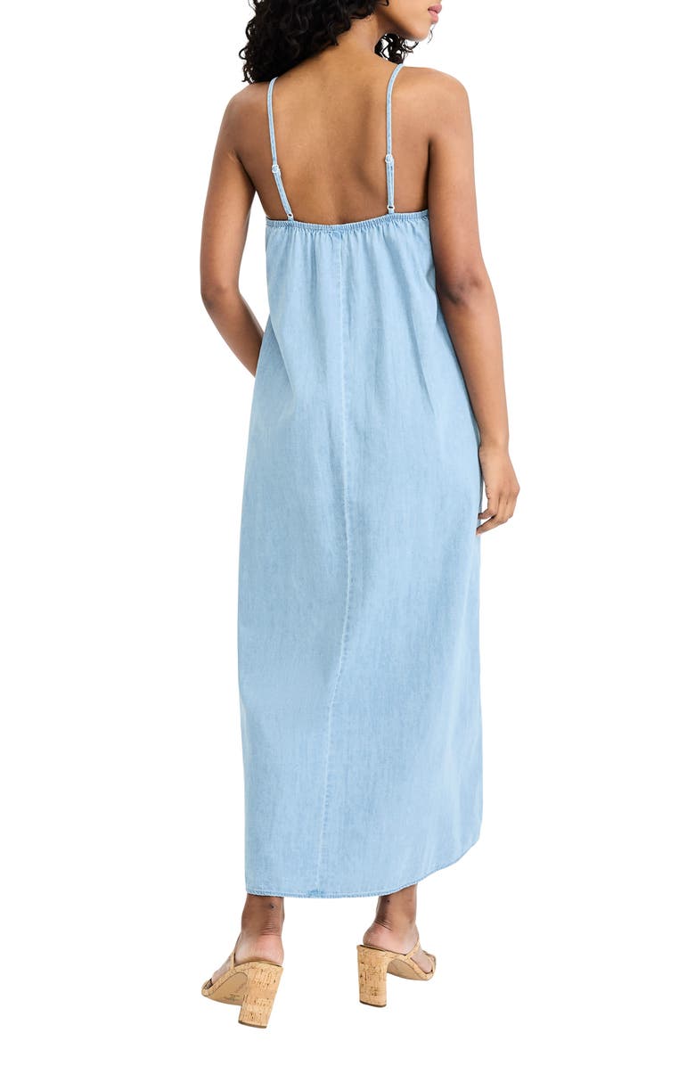 The Good Journey Keyhole Midi Dress, Alternate, color, Light Wash