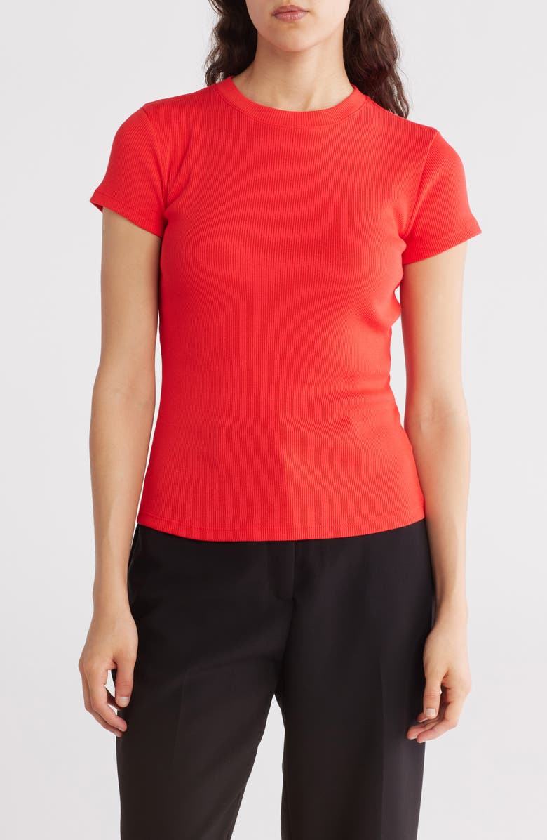 Theory Stretch Rib Tiny Tee, Main, color,