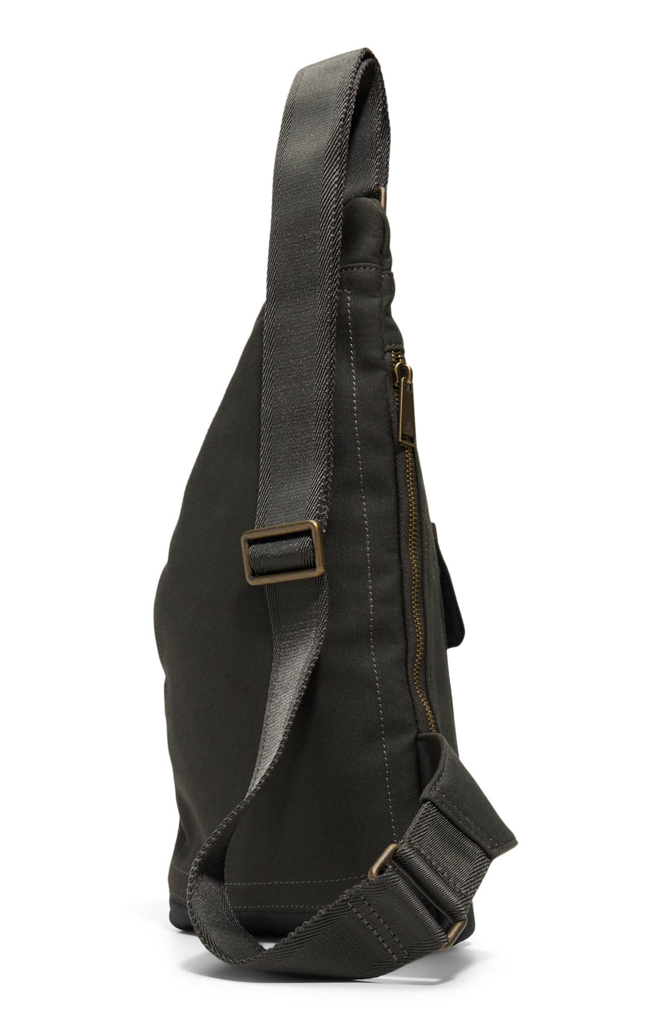 Brooks Brothers Baywood Nylon Sling Bag, Alternate, color, Black Forest