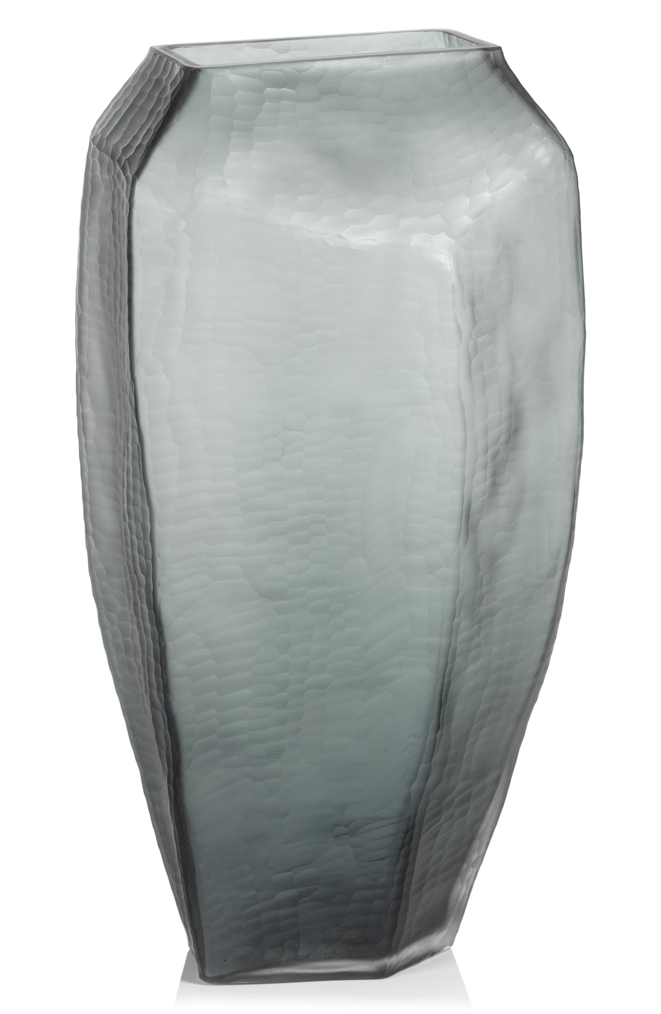 Zodax Banford Hand Cut Glass Vase