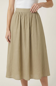 Modenaire Flowy Midi A Line Skirt