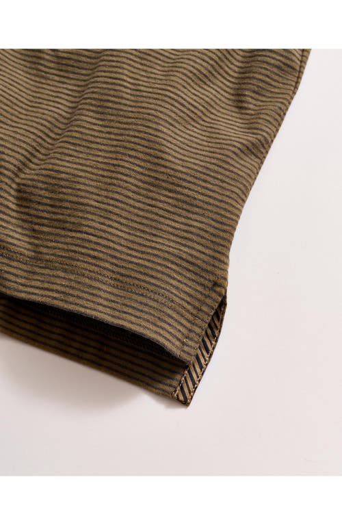 Billy Reid Pensacolo Stripe Polo In Olive/black