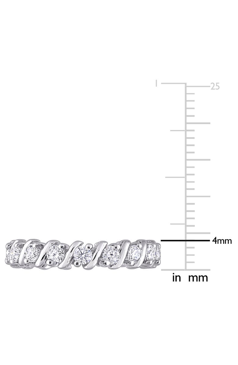 Julianna B. 1CT DEW Moissanite Eternity Band, Alternate, color, Sterling Silver