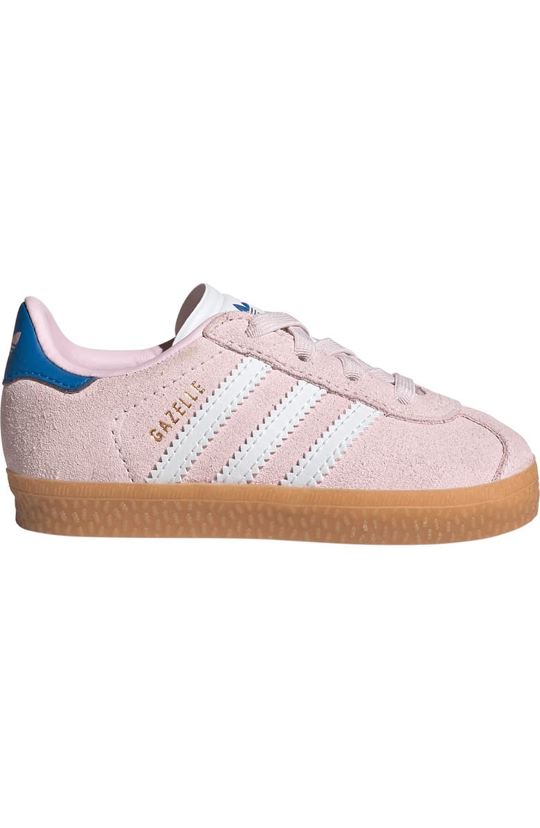 adidas Kids' Gazelle Sneaker, Alternate, color, Clear Pink/ White/ Bluebird