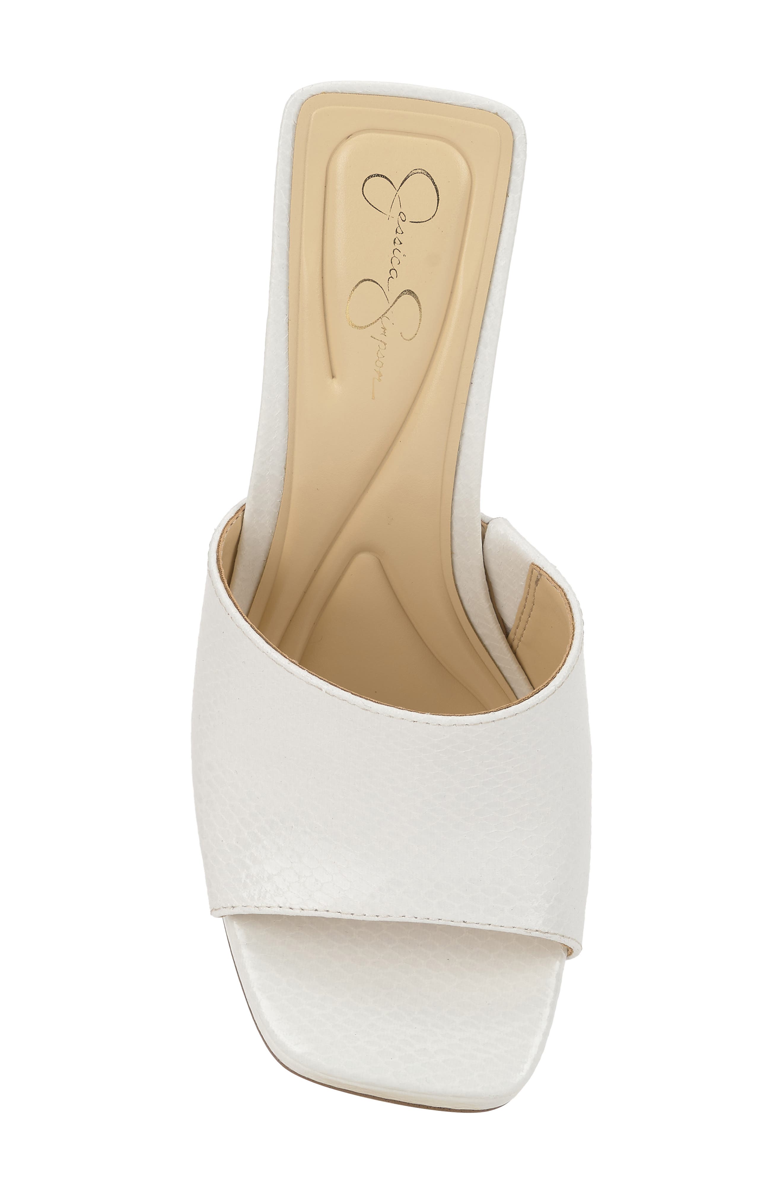 Jessica Simpson Azelica Platform Slide Sandal, Alternate, color, Bright White