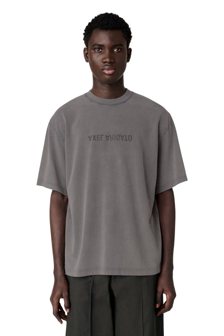 Distort Washed T-Shirt, Alternate, color, Steel Grey