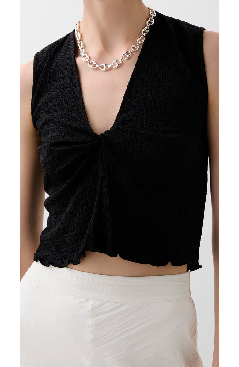 Scalpers Wrinkle Chestknot Tee, Alternate, color, Black