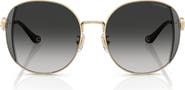 COACH 54mm Gradient Round Sunglasses