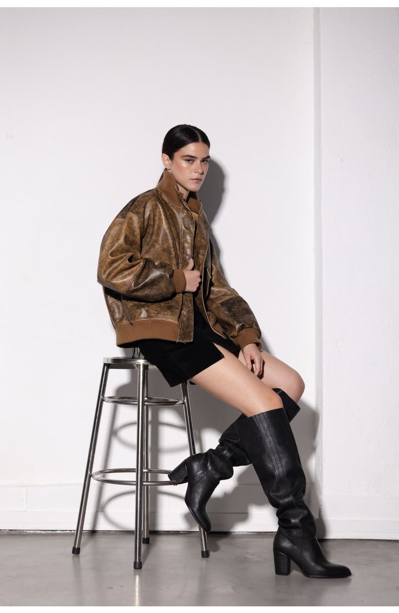 Babila - Slow Fashion Natura Vintage Leather Jacket, Alternate, color, Vintage