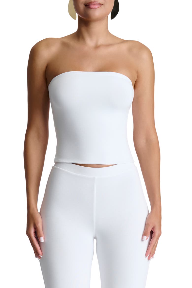 Smooth Crop Tube Top, Main, color, WHITE