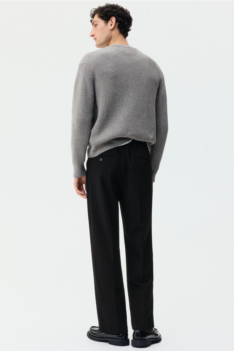 Relaxed Fit Trousers, Alternate, color, Black