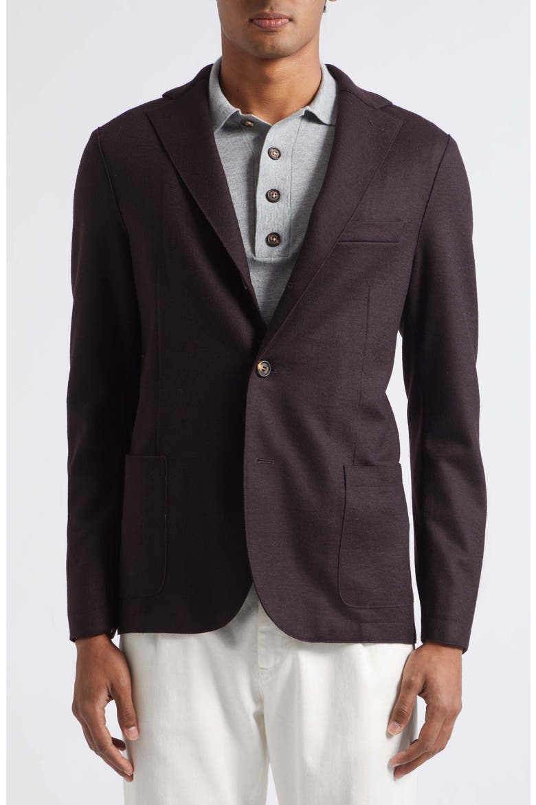 Single Breasted Jacket with Hood, Alternate, color, 10 BURGUNDY